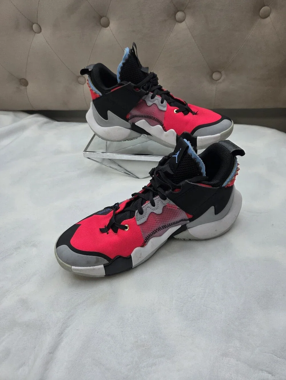 Jordan Why Not‎ Zer0.2 Infrared Red Basketball Shoes Men's Size 8.5